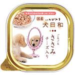犬日和トレイ　ごろごろささみ　チーズ入り　100g