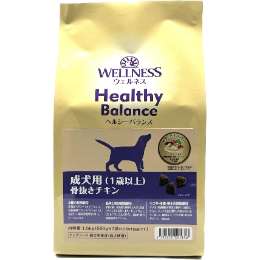 ウェルネス　ヘルジーバランス　成犬用　骨抜きチキン　1.5kg