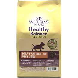 ウェルネス　ヘルジーバランス　小型成犬　骨抜七面鳥1.5kg