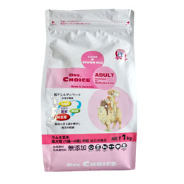 【ドクターズチョイス】成犬用　中粒　ラム&玄米　1kg