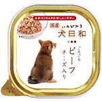 犬日和トレイ　ごろごろビーフ　チーズ入り　100g