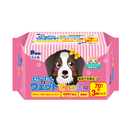 わんわんウェットてぃっしゅ70枚×3P