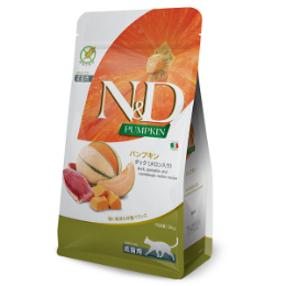 N&D パンプキン ダック メロン 成猫 300g